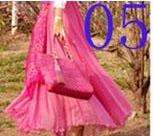 ALL SIZES   Maxi Length Chiffon Skirt - Watermelon PINK  fully lined