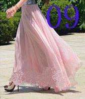 Maxi Length  - 'Barbie' PINK fully lined Chiffon Skirt