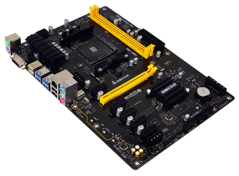 Biostar TA320-BTC Mining Board & CPU Combo