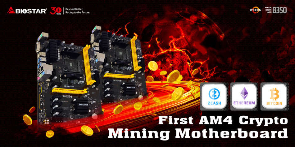 Biostar TA320-BTC Mining Board & CPU Combo