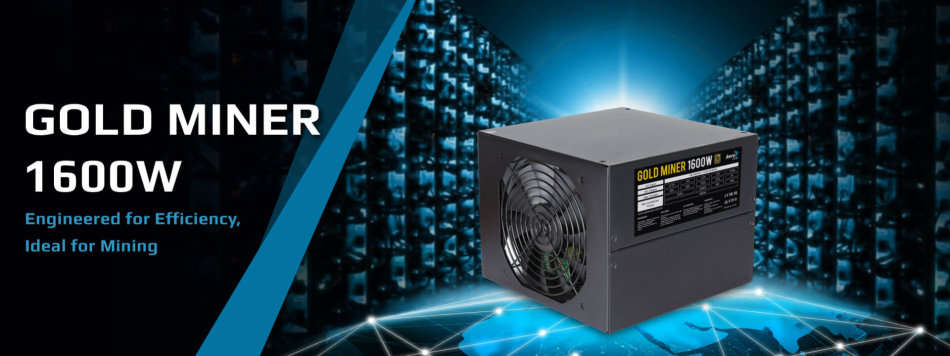 MASSIVE 1600Watt Aerocool Goldminer Mining PSU!! AMAZING