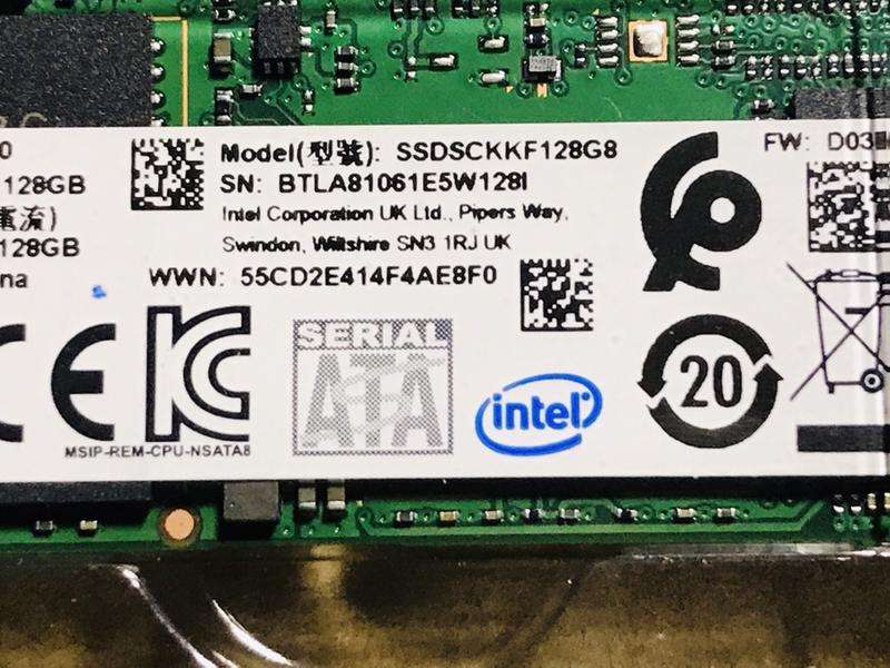 LATE ENTRY!! INTEL m.2 Superfast 128gb Solid State Drive