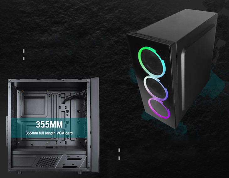 ** BRAND NEW!!! RAIDMAX RGB NEON GAMING CASE