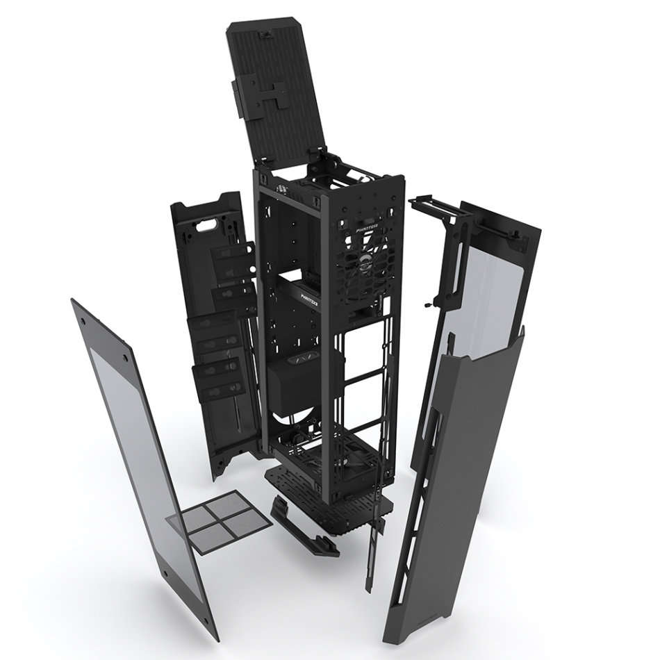 ***WOW*** One of A Kind!! PHANTEKS Evolve SHIFT x Gaming Case!!  Tempered Glass etc!!