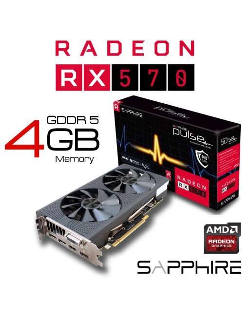 *WOW* SAPPHIRE PULSE OC RX570 4GB Graphics Card** ORIGINAL PACKAGING