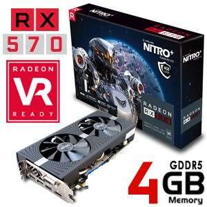 *WOW* SAPPHIRE Nitro + OC RX570 4GB Graphics Card** ORIGINAL PACKAGING