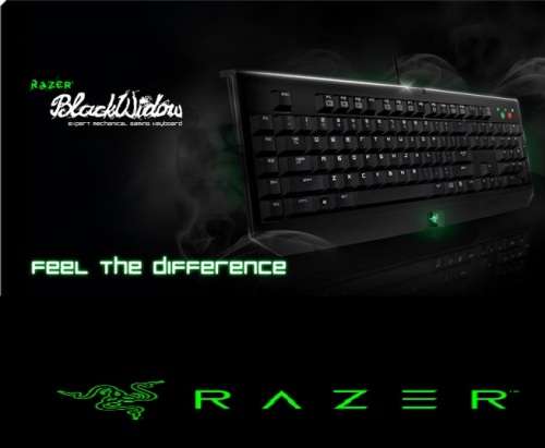 **ULTIMATE GAMING** RAZER BLACKWIDOW Mechanical Gaming Keyboard with Sound & USB Passthrough!!!