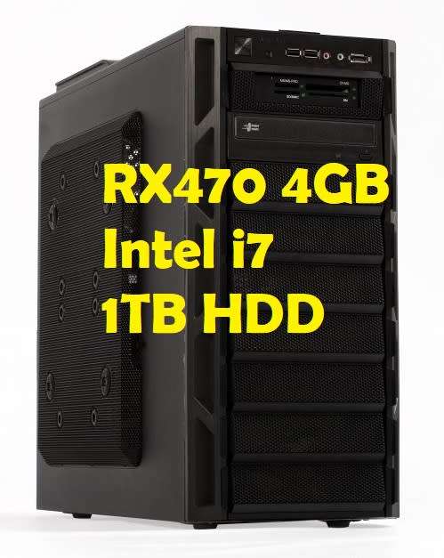 ** WOW ** I7 Gaming PC, 4GB GDDR5 Graphics, 8GB Memory, 1 TB HDD, 600Watt PSU, Fans worth R1000
