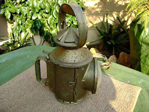 Vintage S.A.R. Railway Lamp (with 220V globe and optional burner)