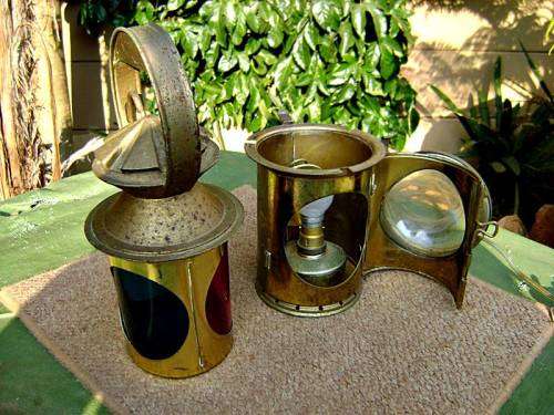 Vintage S.A.R. Railway Lamp (with 220V globe and optional burner)