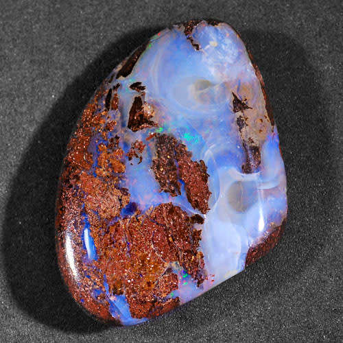 Genuine Australian 73.86ct. LARGE Violet-Blue Crystal Boulder Opal
