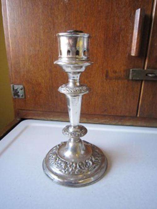 SILVER PLATED CANDLE STICK