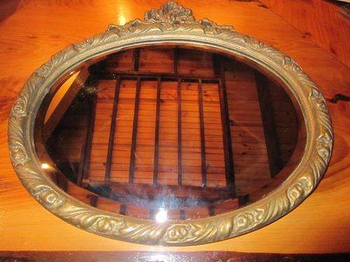 Vintage gold bevelled mirror