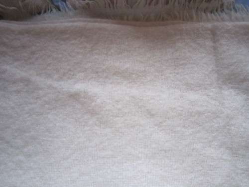 CREAM MOHAIR BLANKET BY STUART HOLDING  ITEM NO 2019