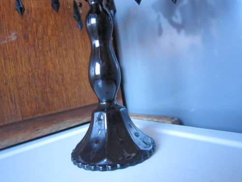 STUNNING COLOURED GLASS CANDLEABRA  ITEM NO 2247