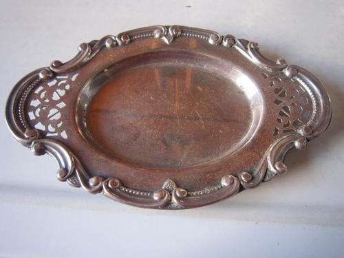 Silver plated trinket dish