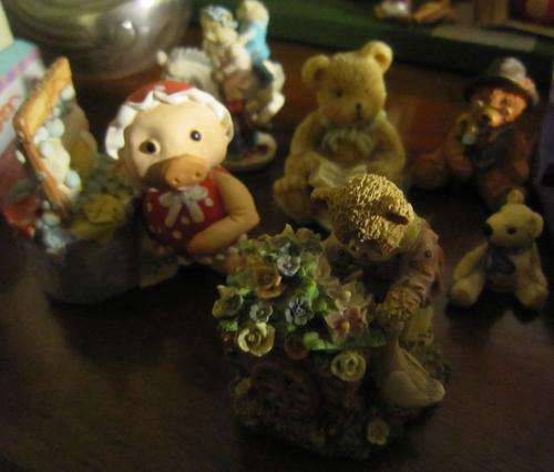 Collection of ornamental teddies