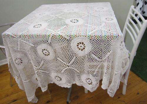 Huge Crochet Tablecloth - Very old