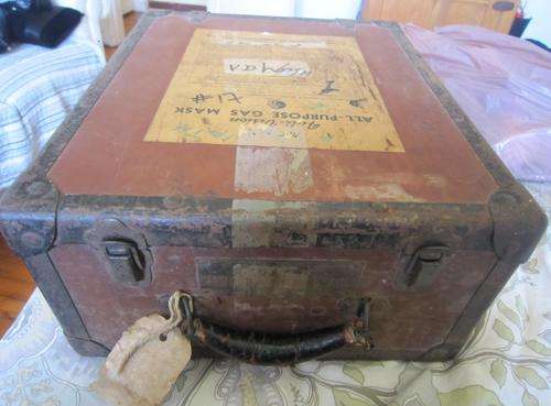 Lovely 1940 ACME PROTECTION EQUIPMENT CO gas mask box!