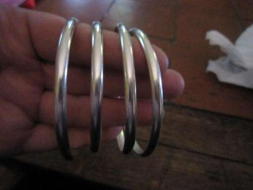 Heavy solid silver bangles - BID IS PER BANGLE