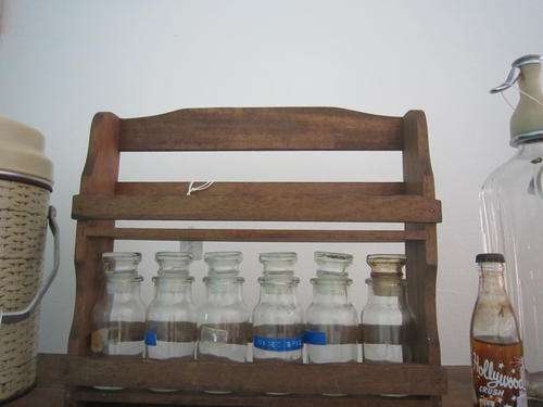 Spice rack with original botles