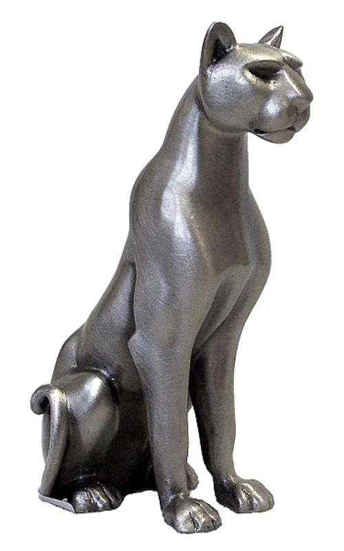 Pewter Lioness Sitting