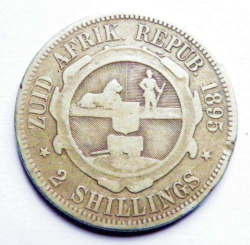 Rare ZAR 1895 2 Shilling
