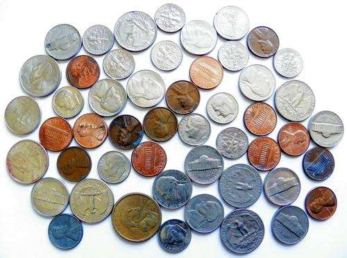 USA 50 Mixed Coins No Duplicates