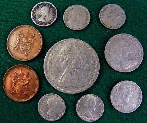 Rhodesia and Nyasaland 10 Mixed Coins