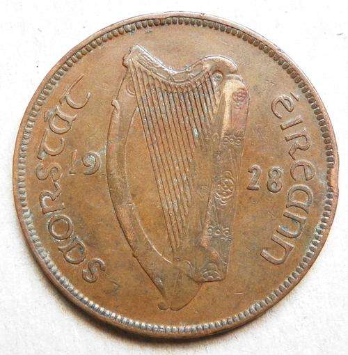 Ireland 1928 1 Penny