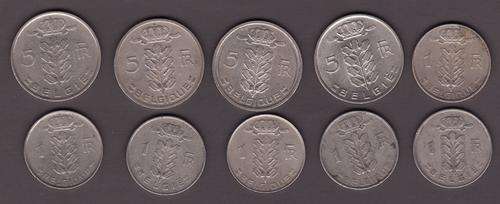 Belgium 10 Coins Different Dates