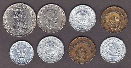 Hungary 8 Mixed Coins