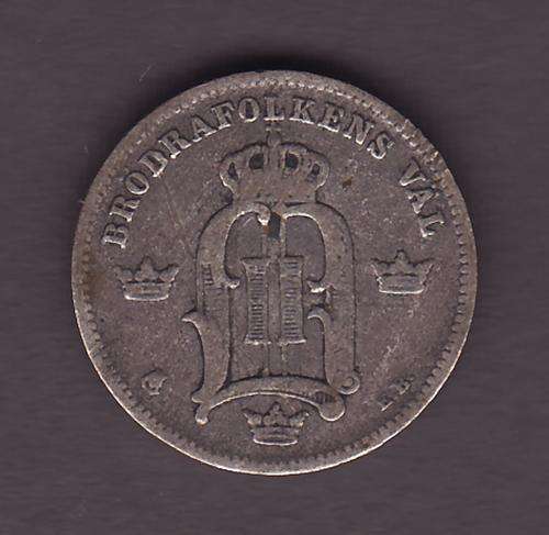 Sweden 1909 10 Ore .40 Silver