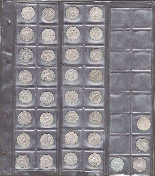 36 x Tickey Collection from 1923 to 1959 in Coin Sleeve 1931 Not Included see description