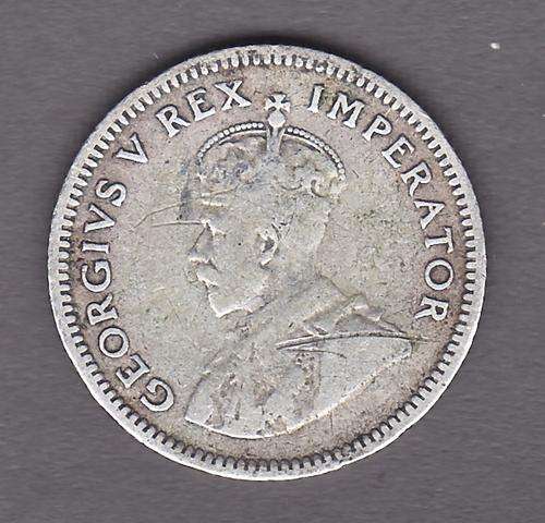SAU 1933 6 Pence .80 Silver