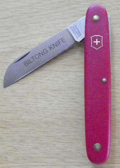 Swiss Made Stainless Steel Single Blade Biltong Knife