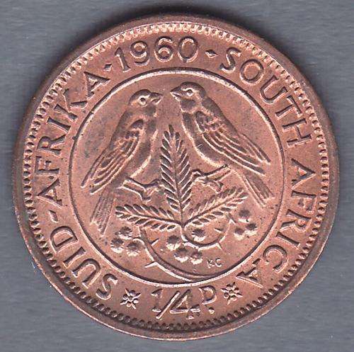 SAU Nice 1960 Farthing With Original Lustre