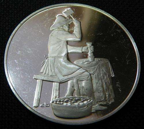 Official Commemorative Issue Honoring the 1st Coin Struck in Monaco .925 Silver