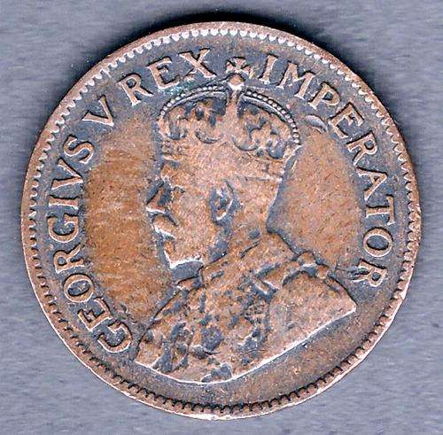 South African Union 1924 Copper Farthing Low Mintage Good Detail