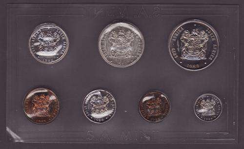 RSA 1988 Mint Pack 1 cent to R1. Only 6250 Minted