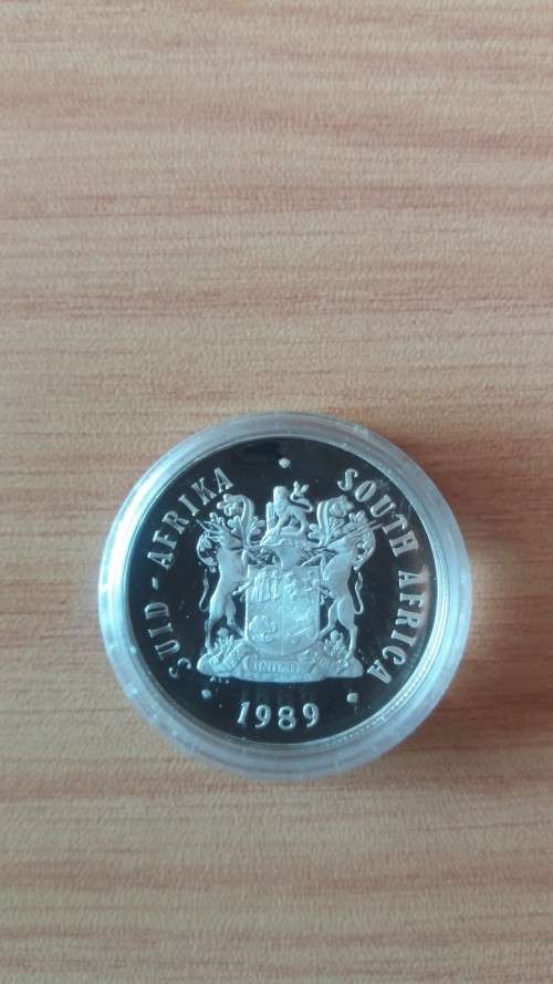 ** Amazing 1989 Proof Silver R1 Coin @ R1 Start  **