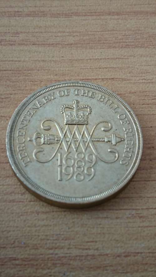 Tercentenary Of The Bill Of Rights British 2 Pounds