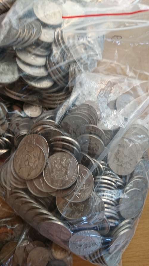 HUGE LOT !!!!  6.5 KG's Of 2nd Decimal Coins. Postage R210 + Free Coins. See Below For Info