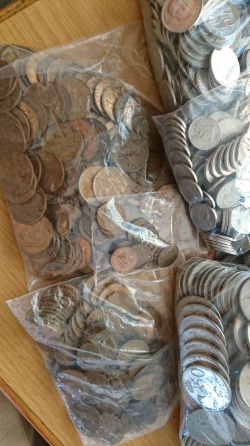 HUGE LOT !!!!  6.5 KG's Of 2nd Decimal Coins. Postage R210 + Free Coins. See Below For Info