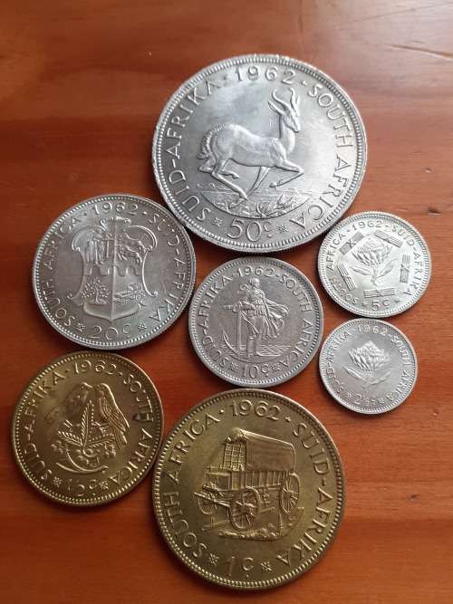 **** Stunning Full 1962 Set with rare 50c and 2 1/2c ****