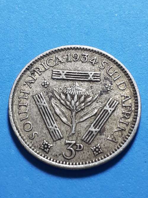 Very Nice 1934 Union Of South Africa Tickey.