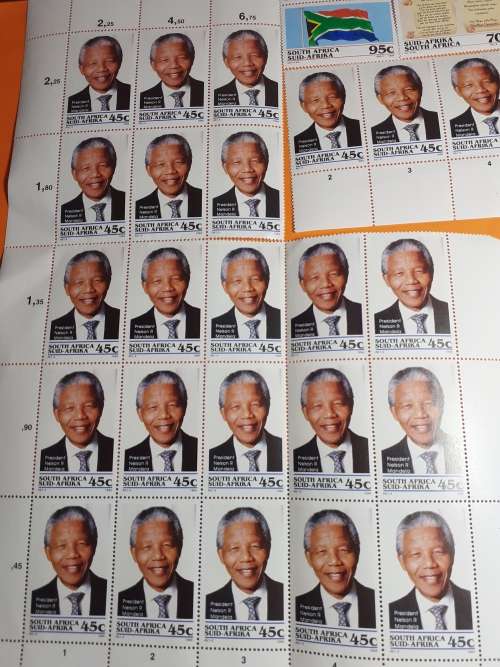 Small Lot Of Mandela And Other Stamps. Bid For The Lot