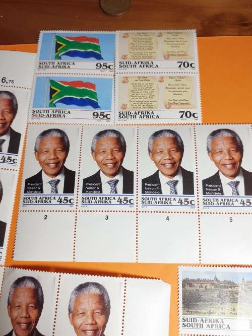 Small Lot Of Mandela And Other Stamps. Bid For The Lot