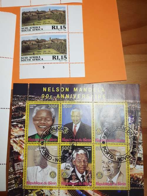Small Lot Of Mandela And Other Stamps. Bid For The Lot