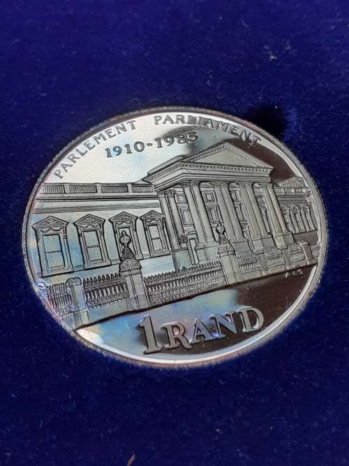 Extremely Beautiful 1985 Proof Silver R1. With Amazing Blue Toning. Bid Or buy Now